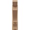 Ekena Millwork 5 1/2-in W x 24-in D x 24-in H Balboa Slat Rough Cedar Woodgrain TimberThane Outlooker, Primed Tan OUTUR055X24X24BOA24RCPR - alternate 4